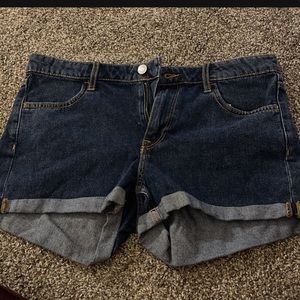 Denim shorts